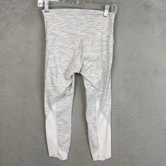 Lululemon Wunder Under Scalloped Hem High-Rise Crop 21" Full-On Luon Size 6 - Picture 5 of 9